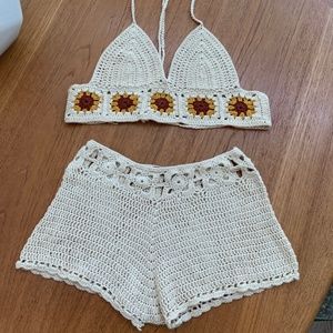Urban Outfitters | Crochet Set Beach Cover
